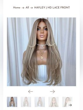 HD Lace Front Stretch Cap Wig - Ash Blonde
